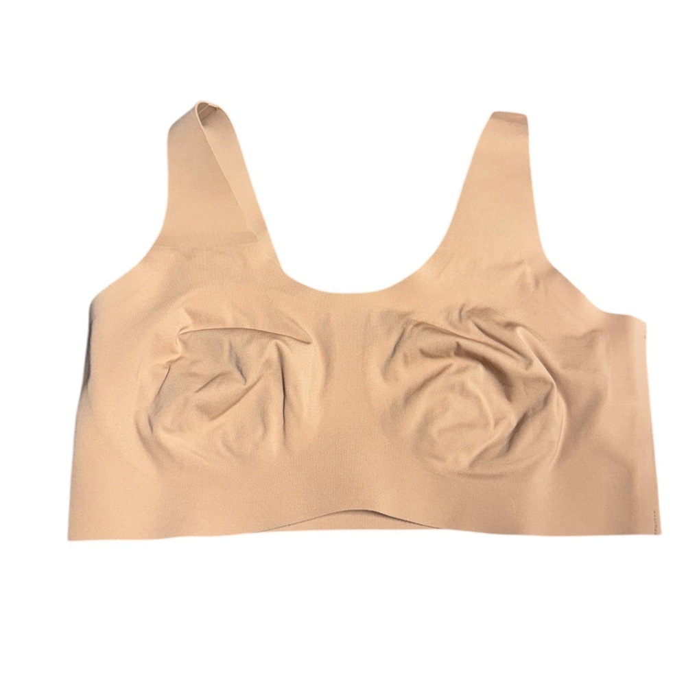 Knix LuxeLift Pullover Seamless Bra Womens Size S+ Nude Tan Wireless Smoothing